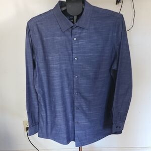 Men's Apt 9 Blue Slim-Fit Button Down Shirt